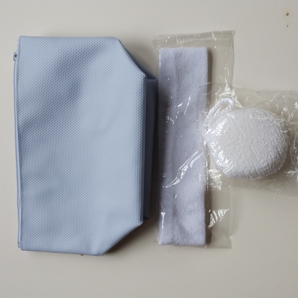 Avon solutions Spa Set 9x5 1/2 approx. Light blue